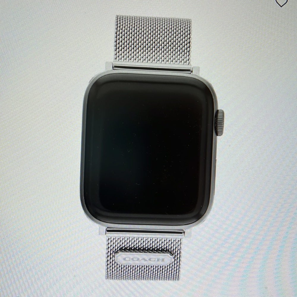 Band only no box Coach Stainless Steel Mesh Bracelet 42/44/35mm Apple Watch Band